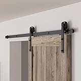 CCJH 4FT Single Sliding Barn Door Hardware Kit