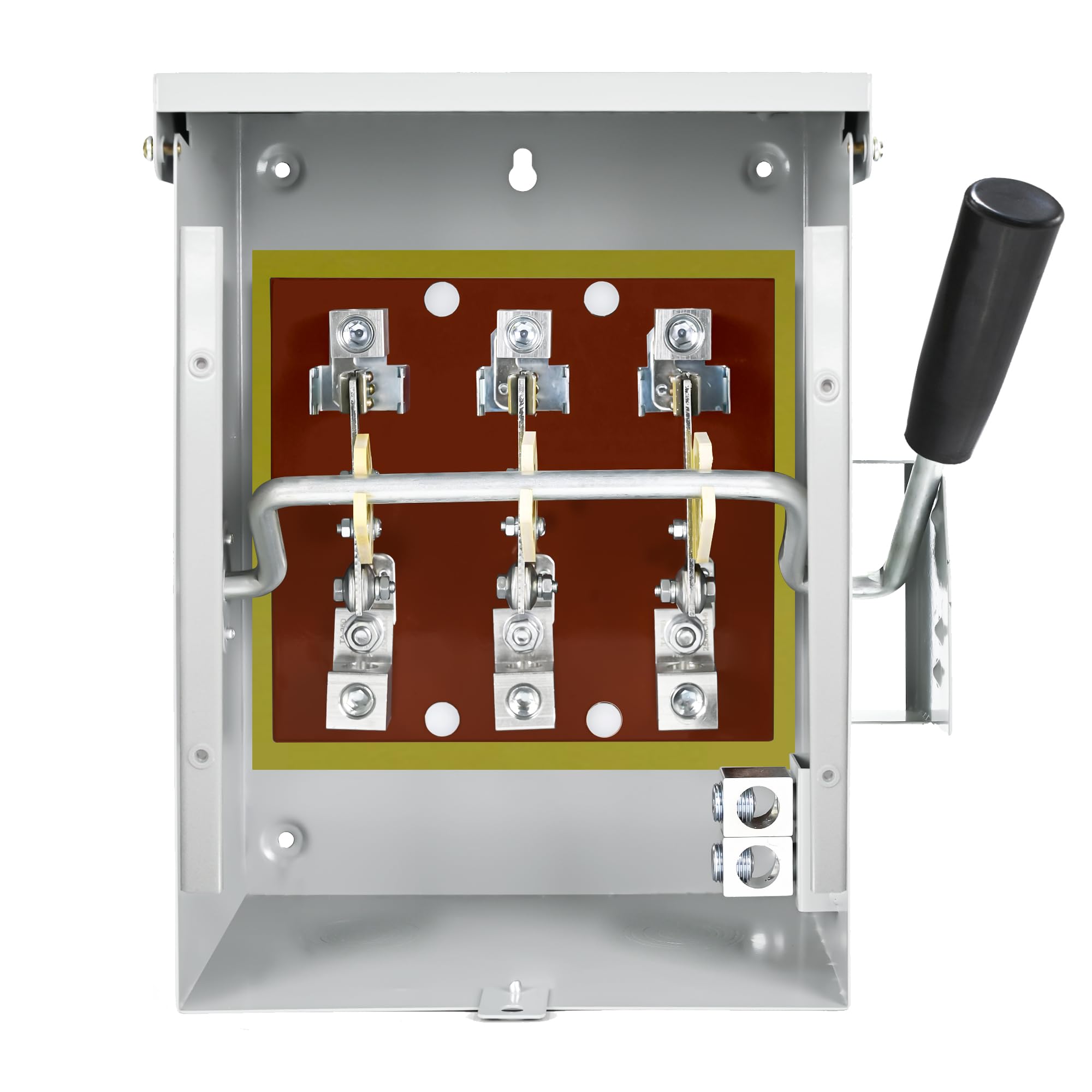 Photo 1 of 100 Amp General Safety Switch, 3 Pole Non-Fused AC Disconnect Switch Box, NEMA-3R Enclosure, Anti Corrosion and Rust Prevention with Ground Kit for Outdoor&Indoor