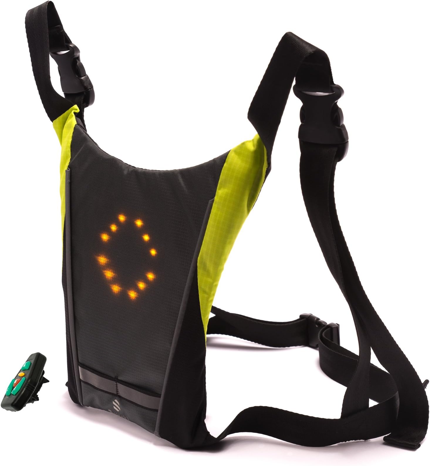Soltekk Rechargeable LED Multi-Signal Reflective Vest - USB Rechargeable bike light, bicycle light, rear bike light