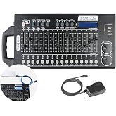 DMX 512 Stage Light Controller - 512 Channel DMX Lights Controller with Built-in Program and RDM Dip Switch Function