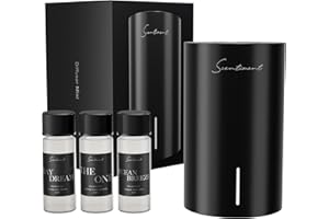 Scentiment Mini V2 LE Diffuser Discovery Kit Limited Edition – Smart Portable Cold-Air Diffuser with Wi-Fi & Touch Controls, Long Battery Life – Includes 3 Luxury Oils (20ml) - Black