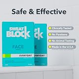 SweatBlock Face Antiperspirant Wipes 15 count Clinically Tested Vitamin E view 8
