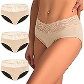 Battewa Leak Proof Underwear for Women Full Cover Incontinence Underwear Pee Proof Adult Briefs Washable Overnight 100ML