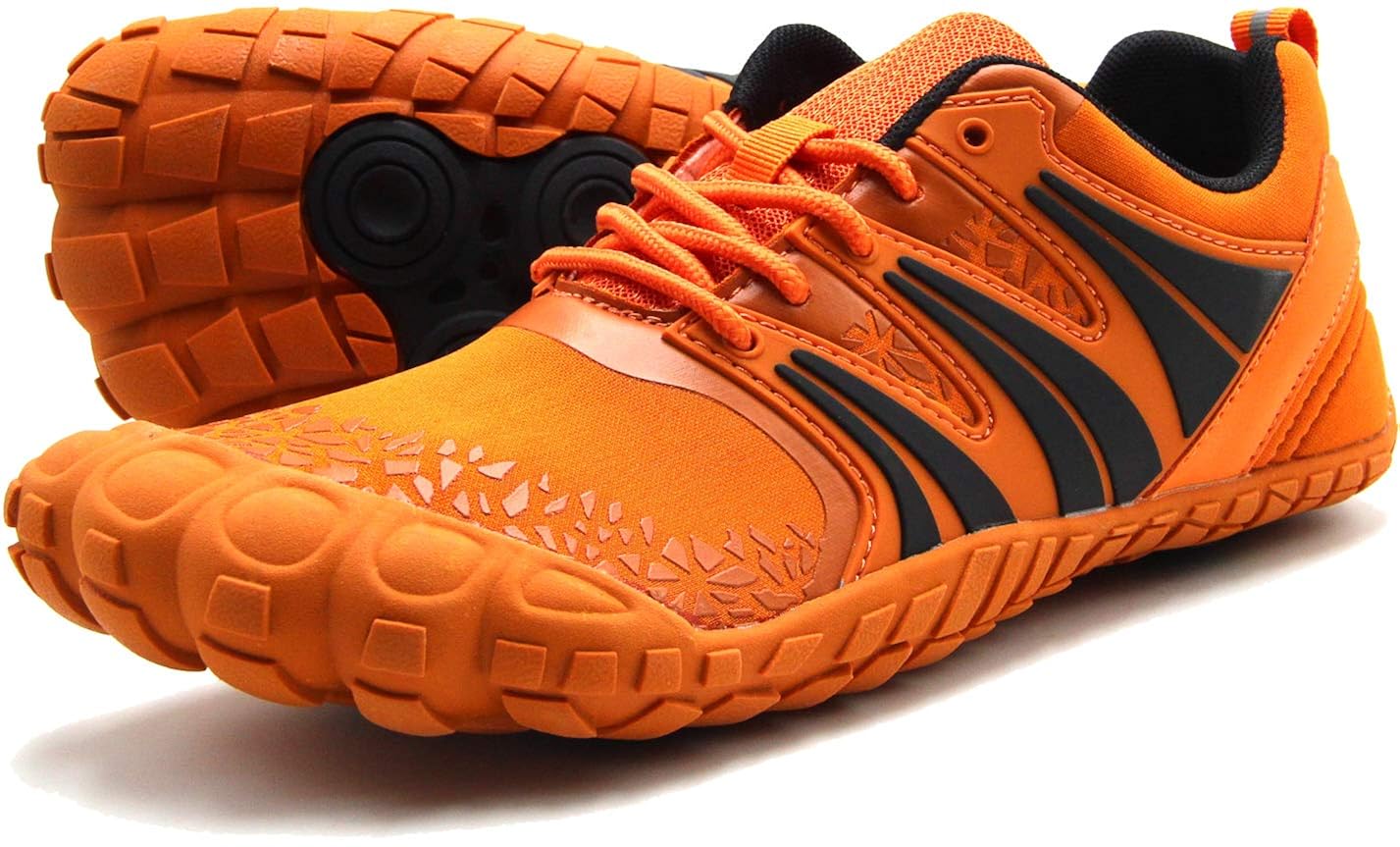 Oranginer Men's Barefoot Shoes Big Toe Box Minimalist Trail Running
