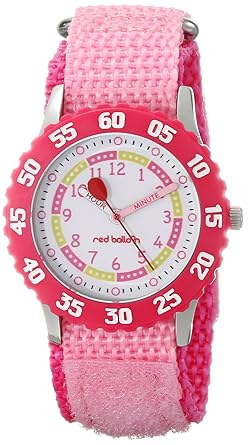 Red Balloon Girls Stainless Steel Pink Time Teacher Watch