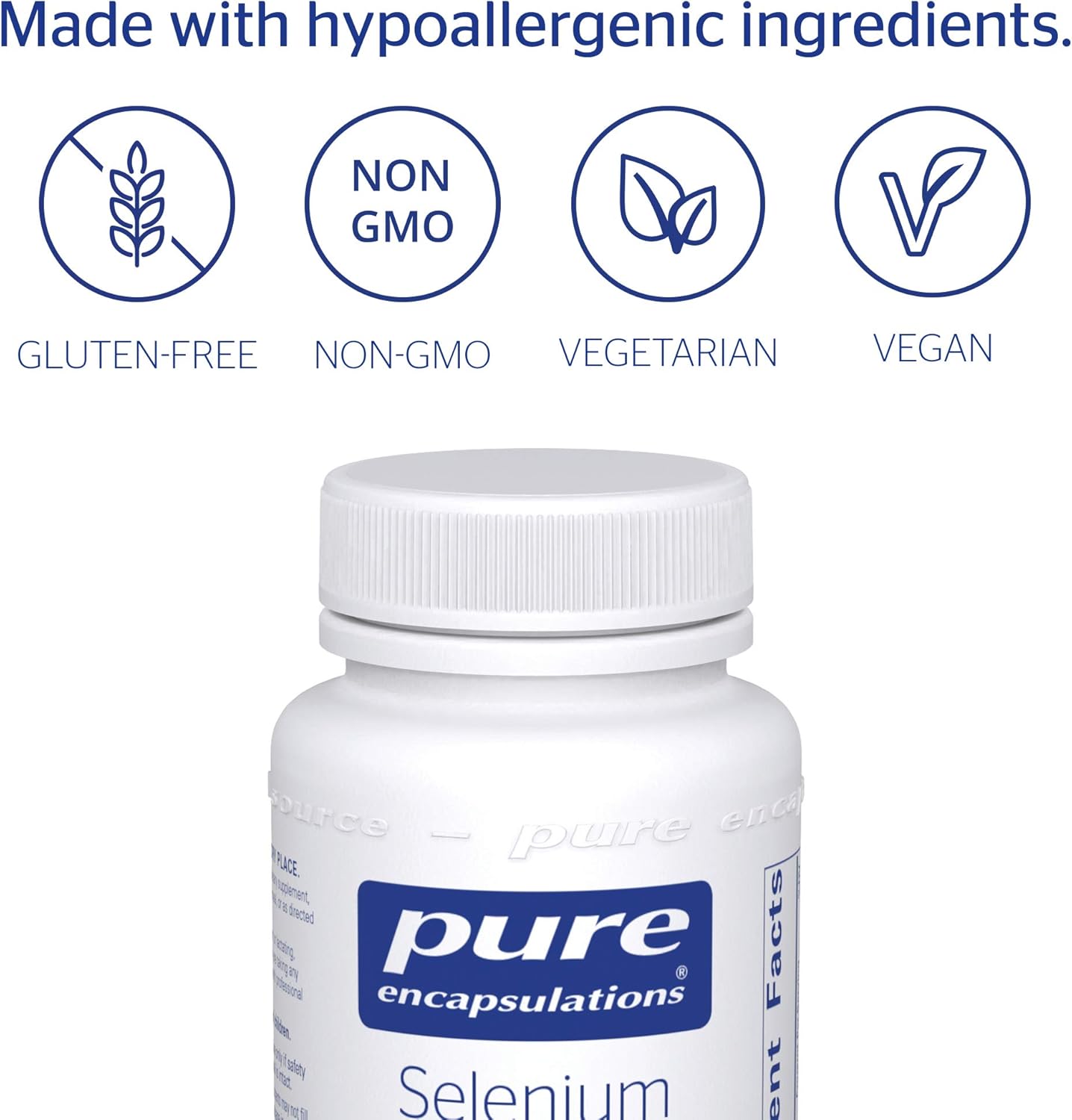 Pure Encapsulations - Selenium (Selenomethionine) - Hypoallergenic Antioxidant Supplement for Immune System Support* - 180 Capsules: Health & Personal Care