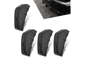 icykale 4 PCS Car Lower Bumper Lip Diffuser, Waterproof Vehicle Rear Splitter Lip Wing, Universal Anti-Crash Durable Automotive Spoiler Fin Protector Decoration for Car SUV Truck (Black)