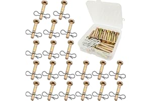 Goodffy 20 Pack Shear Pins and Cotter Pins, Upgraded 738-04124A and 714-04040 Replacement Shear Pin Kits for Snowblower, Comp