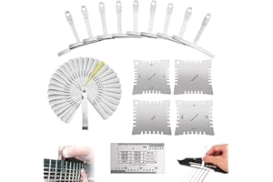 Guitar Luthier Measuring Tool Set String Action Ruler Understring Radius Gauge Guitar Radian Ruler Including String Action Ru