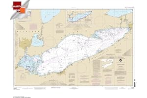 Paradise Cay Publications, Inc. NOAA Chart 14820: Lake Erie 21.00 x 27.11 (Small Format Waterproof)
