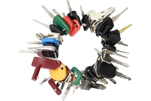 MANUTEX 48 PCS Heavy Equipment Key Master Set Equipment Master Machine Keys Set for Cater-Pillar Ca-se J-D HYS-TER Komat-su Kubo-ta Yan-mar Dae-woo Take-uchi Forrd New Holl-and Vol-vo JL-G JC-B Toyo-ta