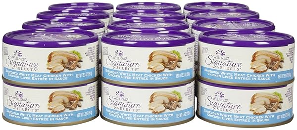 WELLNESS SIGNATURE SELECTS SHREDDED CHICKEN & CHICKEN LIVER – 24X5.3OZ