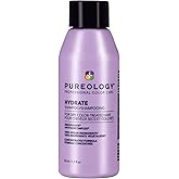 Pureology Hydrate Shampoo - For Dry or Color Treated Hair, Moisturizing Shampoo For Hydration & Softness, With Rose Extract & Green Tea, Vegan & Sulfate-Free