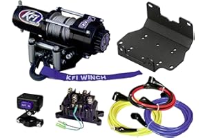 KFI PRODUCTS KFI A2500-R2 2500lb Winch & 101275 Winch Mount kit Compatible/Replacement for 2016-2021 Yamaha Grizzly 700 4x4