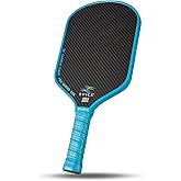 SVICX Carbon Fiber Pickleball Paddle 16mm – Professional Pickleball Paddles with Superior Control, Power & Spin – Extended Handle for Two-Handed Grip, USAPA Approved