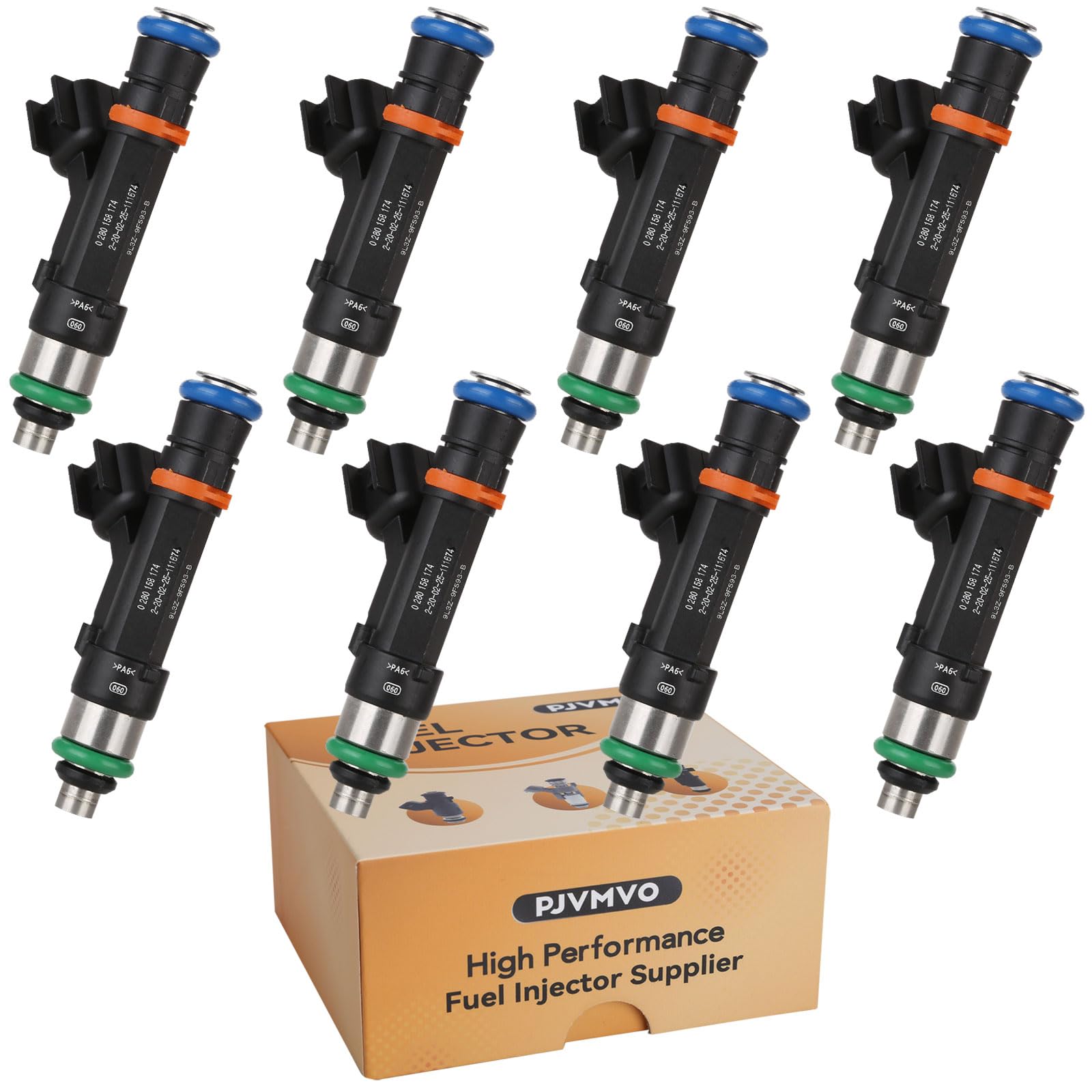 Photo 1 of 0280158174 OE 8Cyl 5.4L Fuel Injectors,Compatible with/Ford 5.4 F150 2009-2010,Compatible with/Ford Expedition 2009-2014 |4 Holes| |Set of 8|