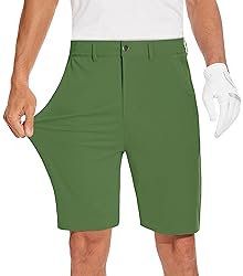 JWM Mens 9" Stretch Golf Shorts - Lightweight