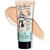 Kokua Sun Care Hawaiian Reef Safe SPF 30 | Zinc Oxide | Tinted Mineral for Face & Body | Sun Protection | Water Resistant | Chemical Free | Natural Ingredients