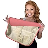 TYENT The Cloak Faraday Blanket for Adults and Kids – Buffers Direct Contact with Electronics at Home, During Travel or at Work – 18x18in Lap Blanket with Silver Faraday Cloth - Pinkaboo