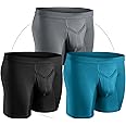 Real Men Bulge Enhancing Pouch Underwear for Men – 1, 3 and 6 Pack Set - Modal Boxer Briefs ABCD Pouch