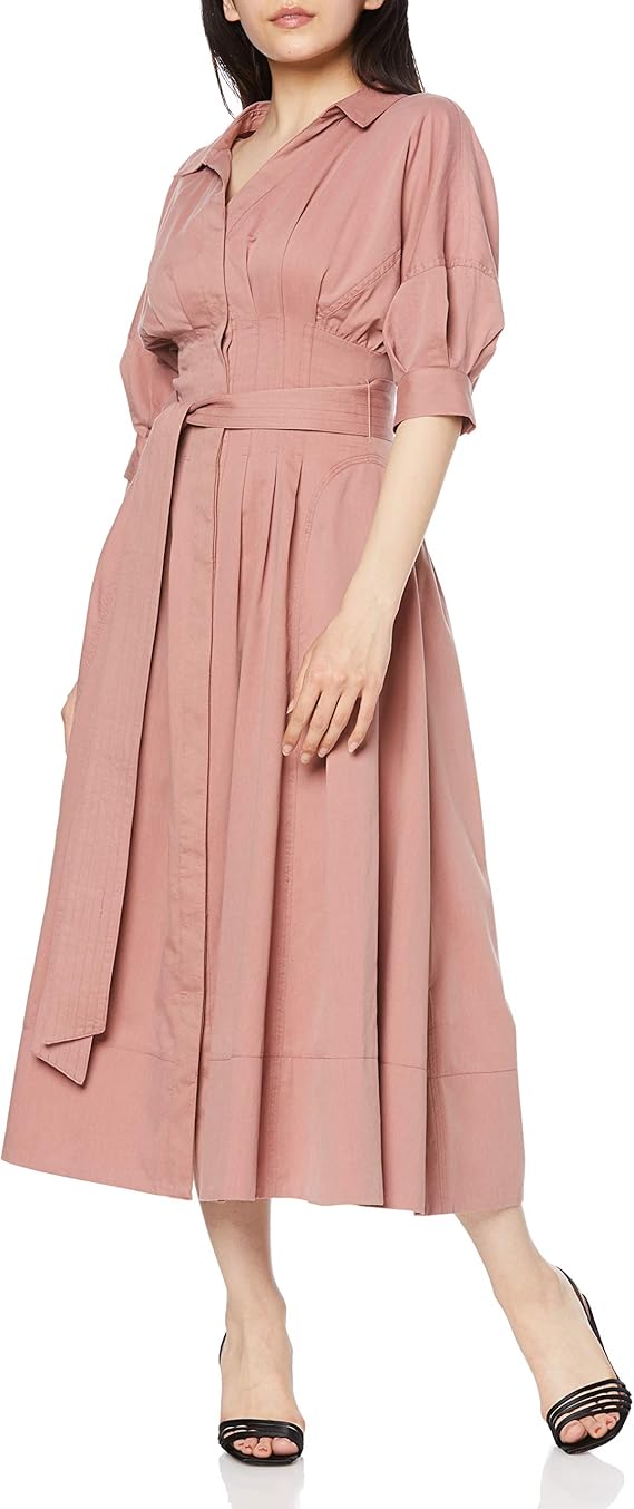 Amazon Co Jp スナイデル シャツディテールワンピ Swfo1137 レディース Pnk 日本 1 日本サイズ9 号相当 服 ファッション小物