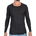 MERIWOOL Mens Base Layer 100% Merino Wool Lightweight Form Fit Top Thermal Shirt