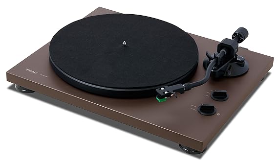 Teac TN-400BT(MT) HiFi-Plattenspieler (Riemenantrieb, drei Schallplattenspieler Abspielgeschwindigkeiten (33/45/78rpm), Bluet