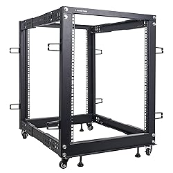 Sound Town 4-Post 15U Open Frame Sever and Network