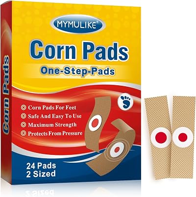 MYMULIKE Corn Remover Pads 24 Count - Cushions for Feet Hands Toes