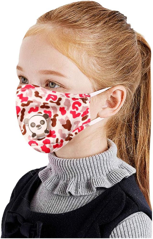 JSPOYOU Kids Children Unisex Cotton s Anti Dust Pollution s Reusable