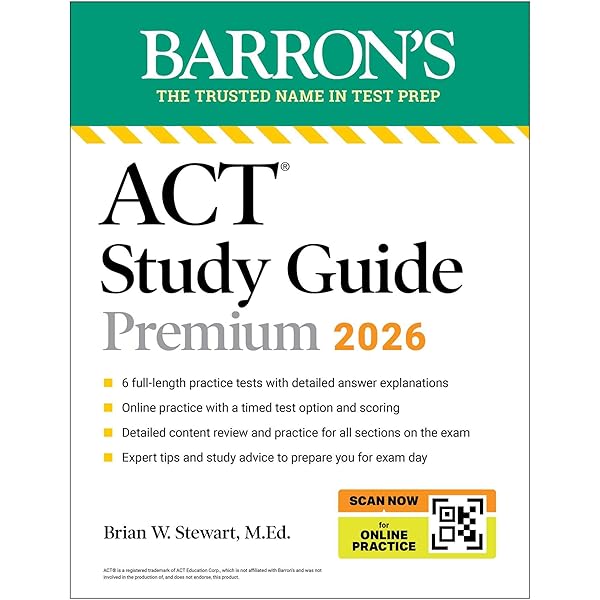 ACT Premium Study Guide, 2022-2023: 6 Practice Tests +