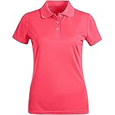MOHEEN Women's Quick Dry Short Sleeve Polo Shirts Moisture Wicking Performance Athletic Golf Polo