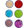 Really Good Stuff Tactile Sensory Discs - Set of 6 - Calming Textures for Learning and Stimulation - Fine Motor Skills Development - Portable Sensory Experience