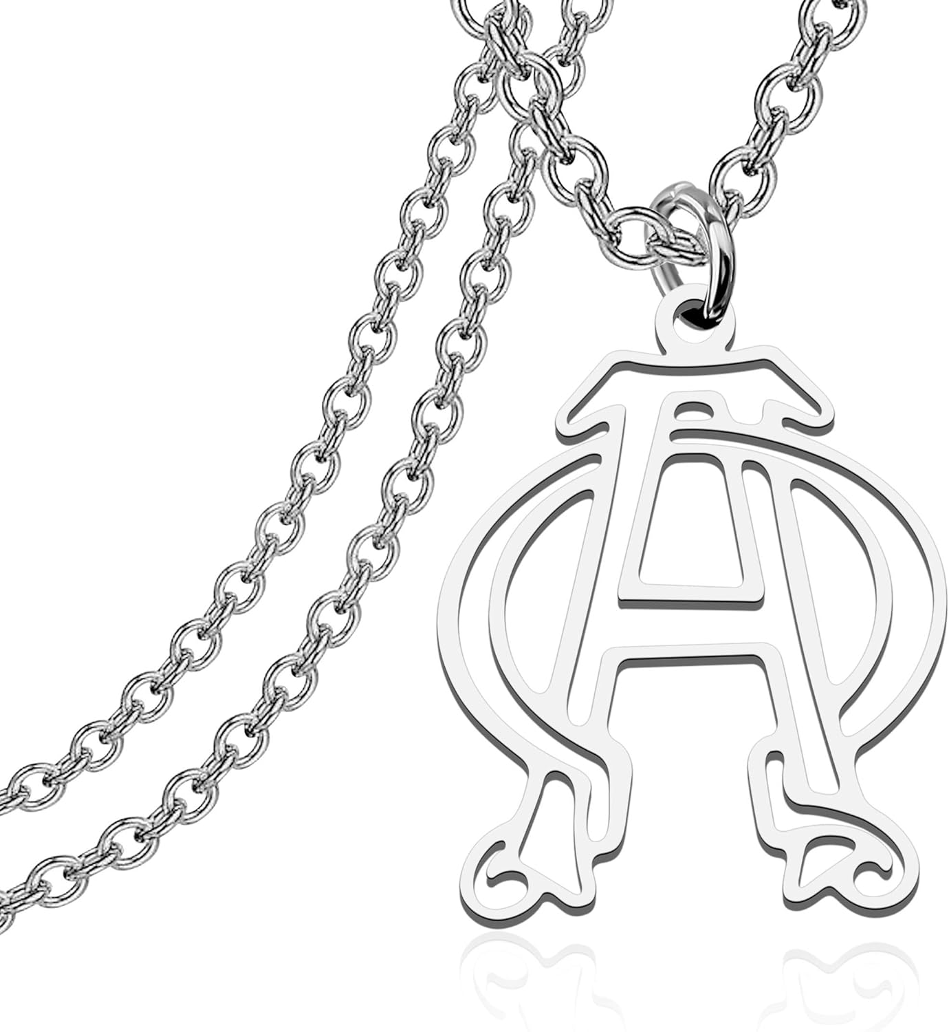 TIIMG Alpha Omega Necklace Greek Necklace Christian Symbols Gifts