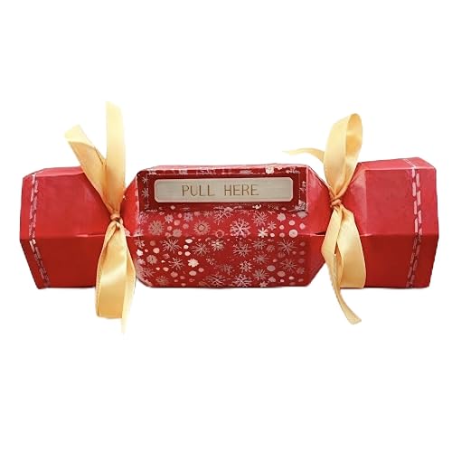 Gift Box Set Christmas Boxes with Pull Tab DIY Cash Holder Crackers Funny Gifts Money Packging Red and White Stripe Design