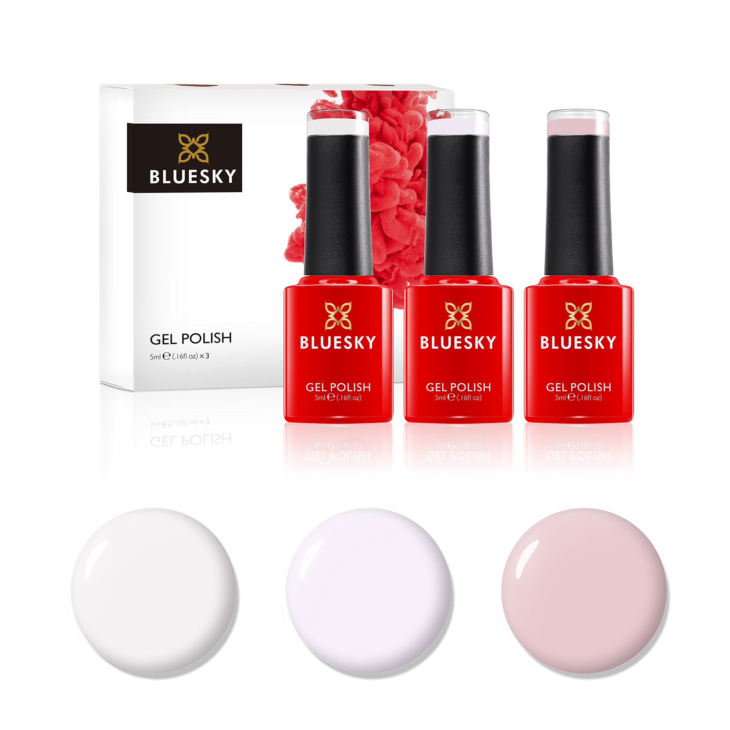 Bluesky Gel Polish Mini Set - French Manicure (3 X 5ml)