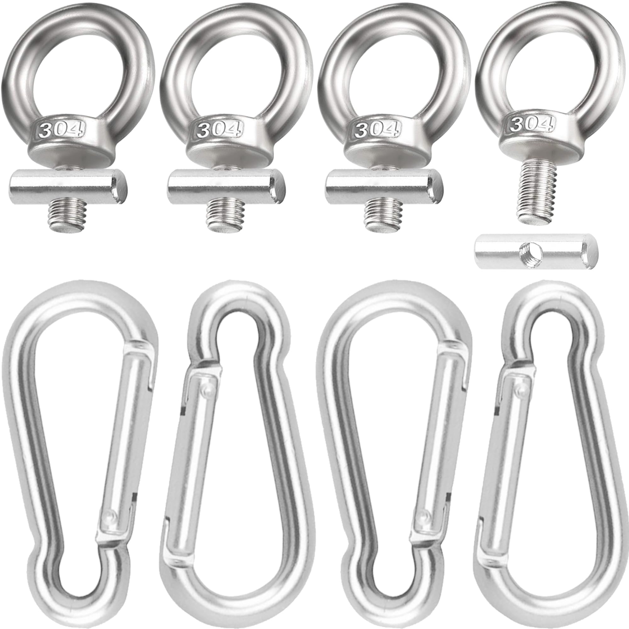 Olicky 4Pcs Awning Rail Stoppers 6mm - Secure Fit for Caravan, Campervan & Camping Tents, Stainless Steel Accessories
