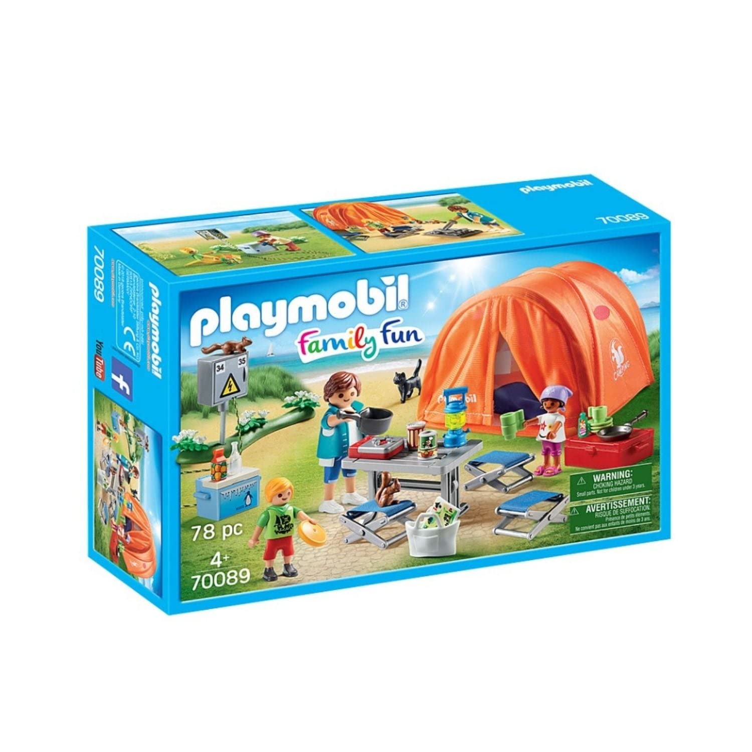 Playmobil 70089 Family Fun Family Fun Camping, Multicolore - Version Allemande Coloré