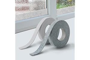 2 Pack Window Condensation Moisture Absorber Strips, Self Adhesive Reusable Absorbent Strips, Glass Moisture Absorber Tape fo