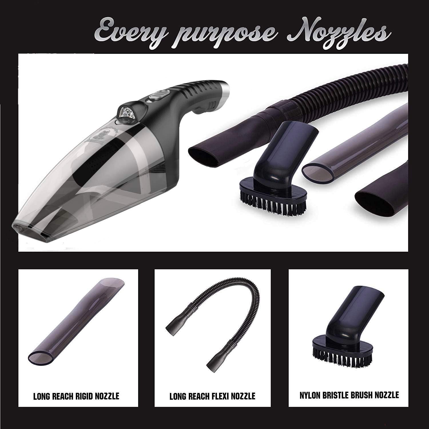 AutoGrandpa Car Vacuum Cleaner 12V, Powerful 120W 6000PA Suction