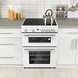 Hisense HDE3211BWUK 60cm Electric Cooker Ceramic Hob White A Rated view 2