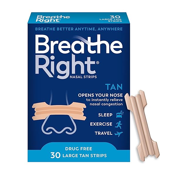 BREATHE RIGHT ORIGINAL NOSE STRIPS TO REDUCE SNORING...