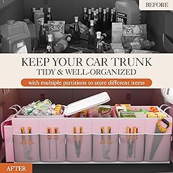 HOTOR Trunk Organizer, Sturdy Foldable with Cooler