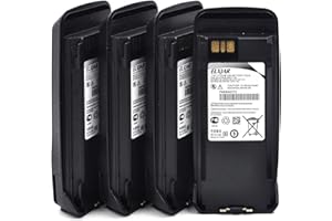 ROWSHEP (4-Pack) 7.4V 2600mAh Li-ion Replacement Battery for Motorola PMNN4077C, Compatible with XPR6100, XPR6300, XPR6350, PR6380, XPR6500, XPR6550, XPR6580, DP3400, DP3601, DGP4150, DGP6150, XIRP6500