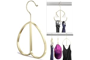QUISBE Multipurpose Closet Hangers- Tie and Belt Hanger for Closet- Ideal for Storing Belts, Ties, Scarfs, Baseball Hats, Purses & More- Great Space Saving Belt Organizer for Wardrobe