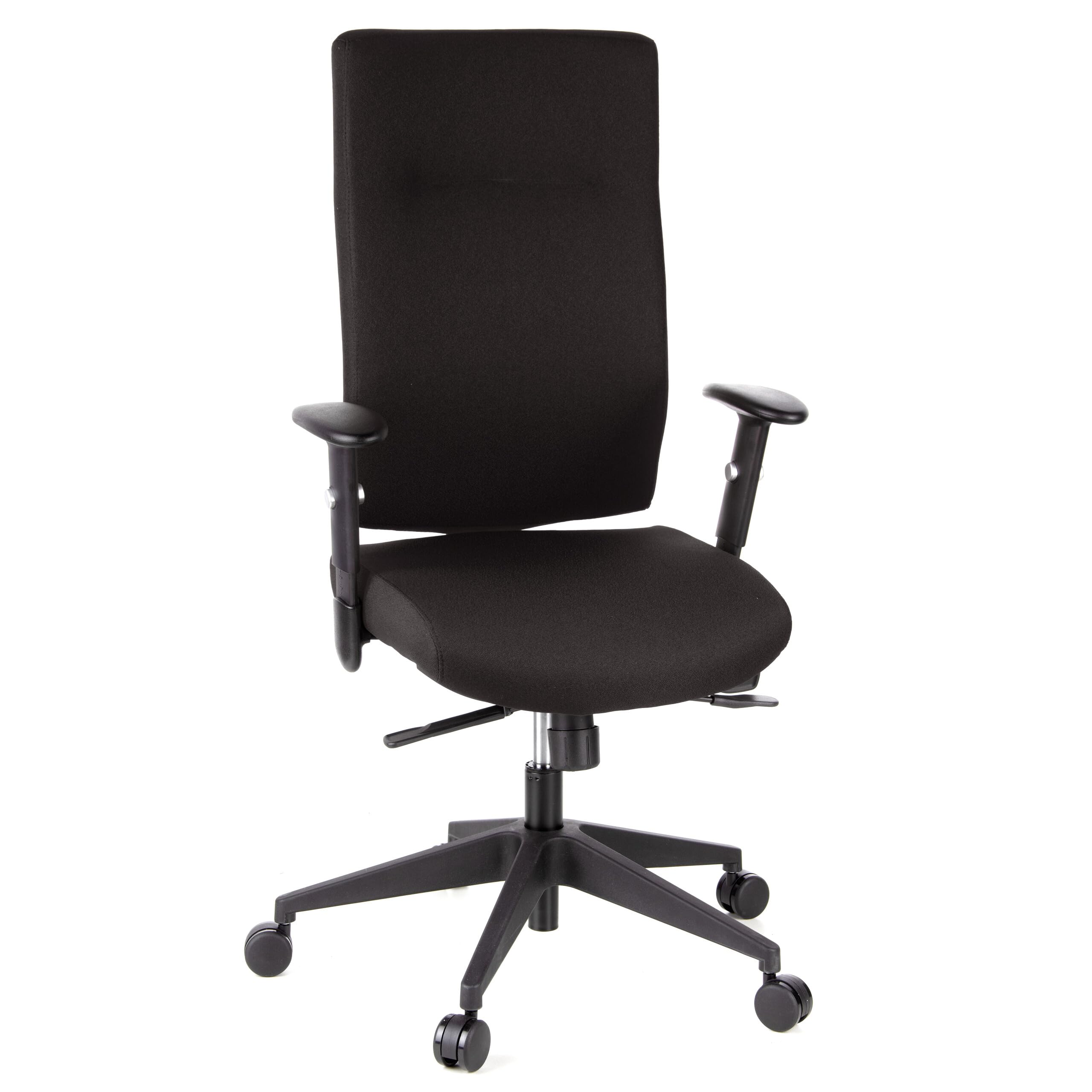 hjh OFFICE Executive Chair office chair PRO-TEC 300 robust fabric ergonomic high backrest 3-position lockable synchro mechanism black
