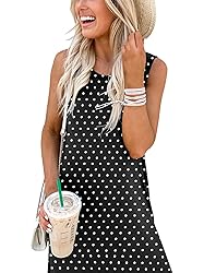 ANRABESS Women Casual Loose Sundress Sleeveless