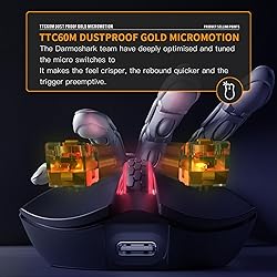 Darmoshark M3 Pro Wireless Gaming Mouse,Tri-Mode