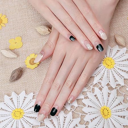 Amazon Envylookzinipin 長持ちするジェルネイルシール 貼るだけマニキュア ネイルストリップ ネイルラップ おしゃれデザイン Ka Envylook ネイル道具 ケアツール 通販