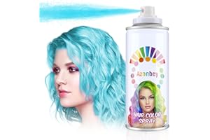 Azonbey Hair Wax,Temporary Hair Color Wax,Azonbey Hair Wax Dye Pomades,Washable Hair Coloring Natural Hair Strong Style Gel Cream Hair Dye for Party,Hollowen,Cosplay. (Powder Blue, 120ml)